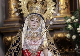 'Guárdalos bajo tu manto', la Virgen de los Dolores de Córdoba amparará a los estudiantes de Selectividad