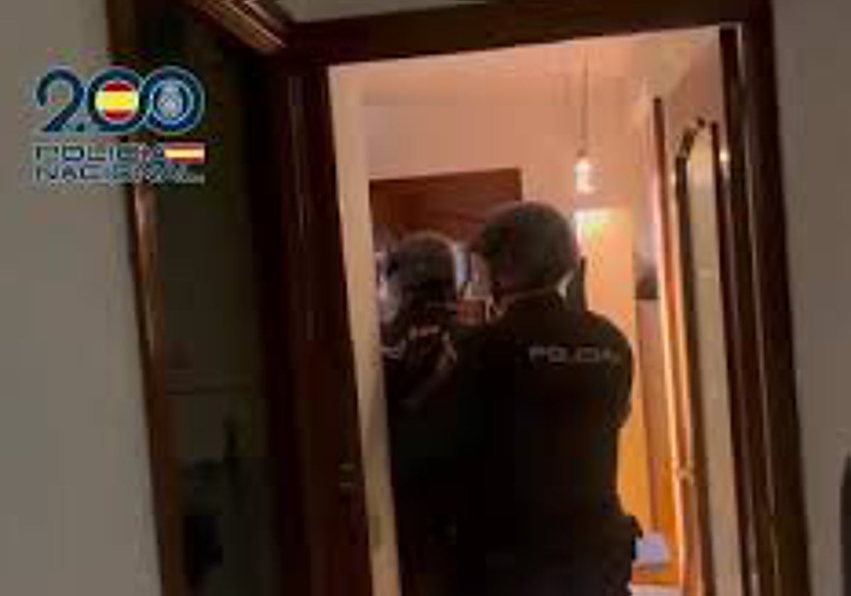 Captura del momento de la detención