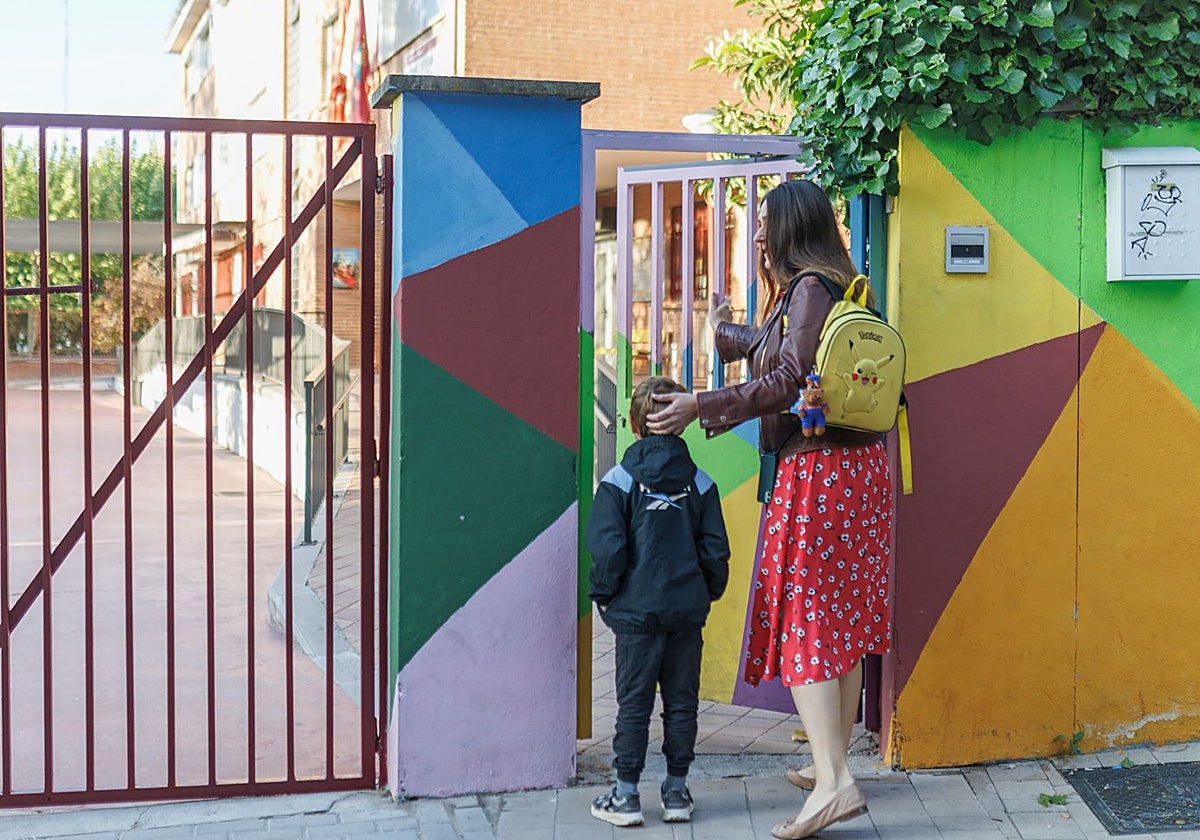 Entrada en un colegio madrileño