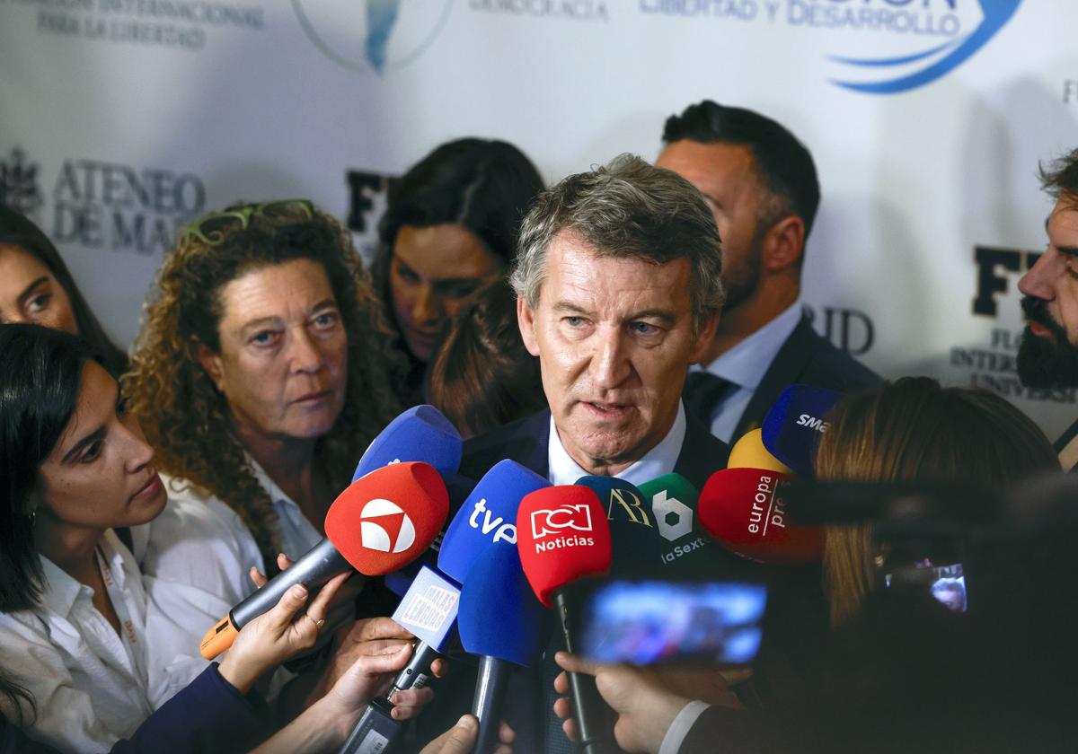 Feijóo aboga por que Israel acabe ya «con sus actividades militares» en  Gaza, pero señala a Hamás «como principal causa del conflicto»