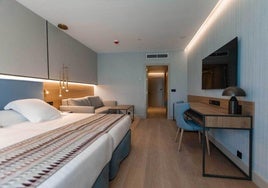 Imagen de una de las habitaciones del nuevo hotel