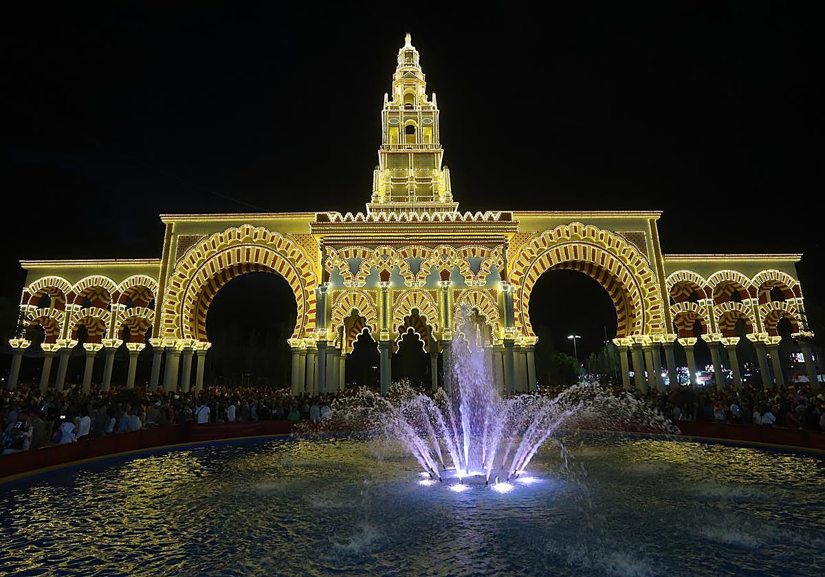 Encendido del alumbrado de la Feria de Córdoba en la última edición