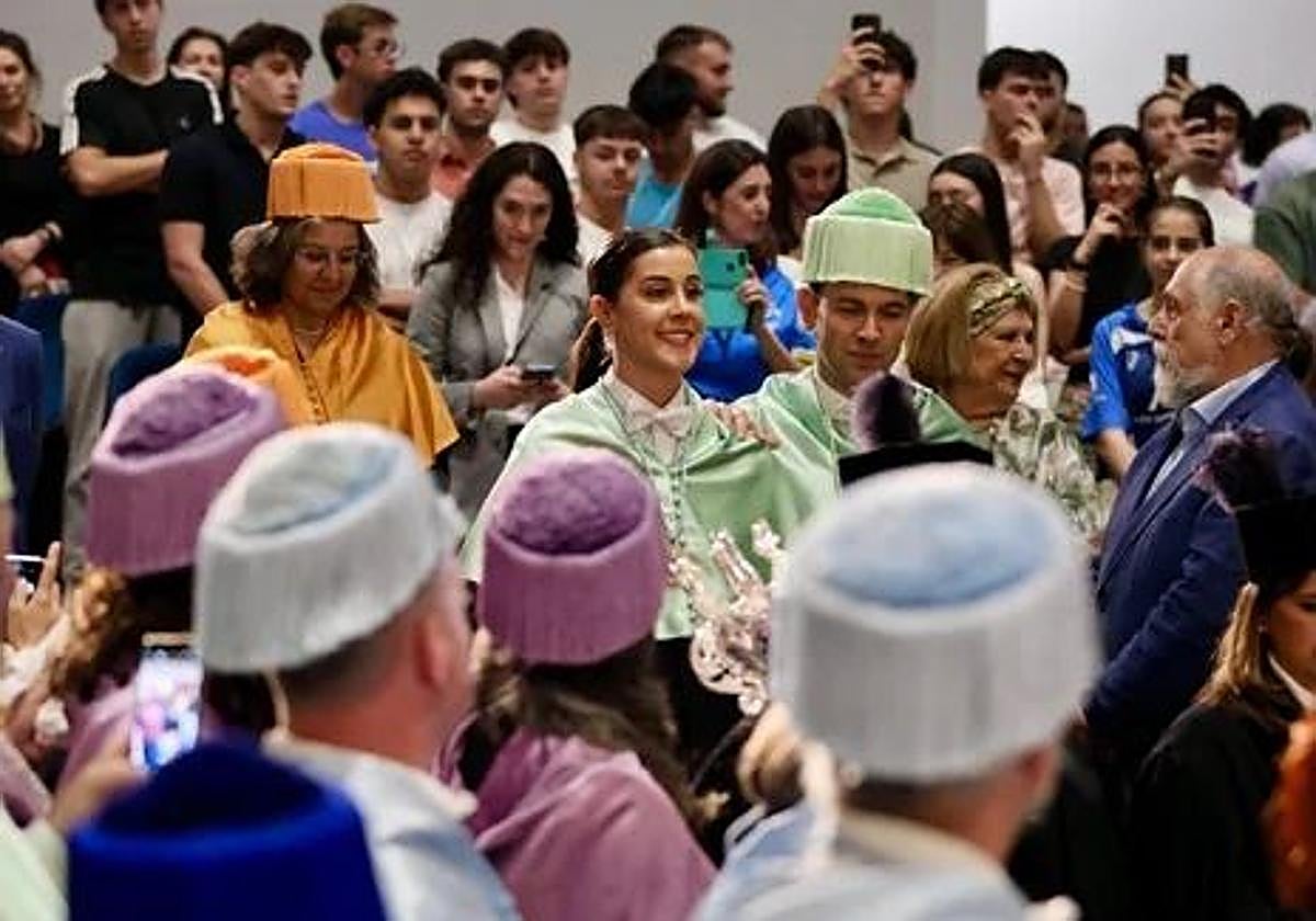 Carolina Marín durante el acto en el que ha sido investida como Doctora Honoris Causa