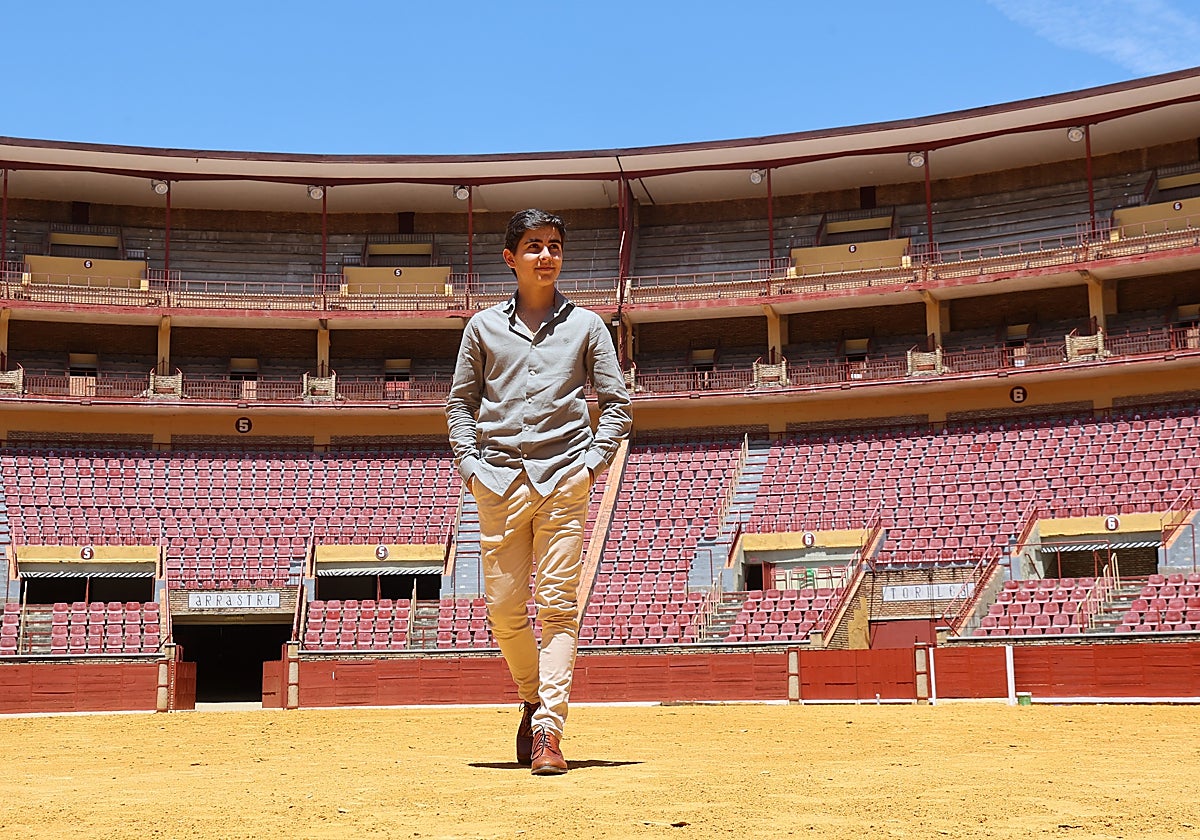 El novillero cordobés Manuel Román, esta semana en el Coso de Los Califas