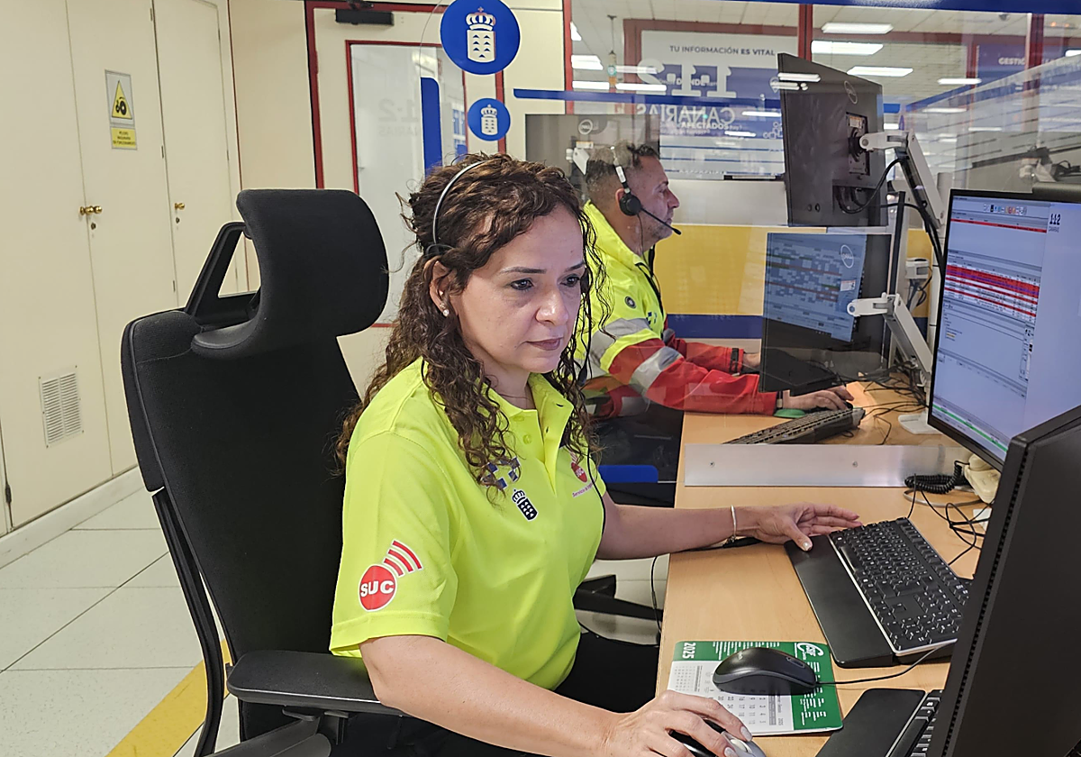 Sala operativa del 112 Canarias