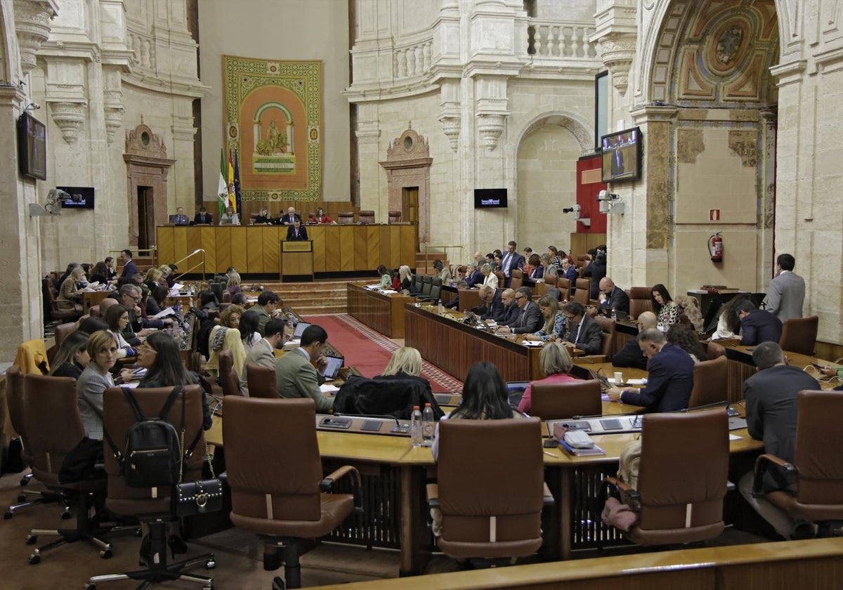 El pleno del Parlamento de Andalucía
