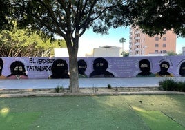 Tapan las caras de un mural de mujeres en Mislata con el mensaje «El verdadero patriarcado»