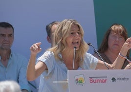 Yolanda Díaz habla de «desigualdades en Andalucía» y apremia a Juanma Moreno a «ponerse las pilas»