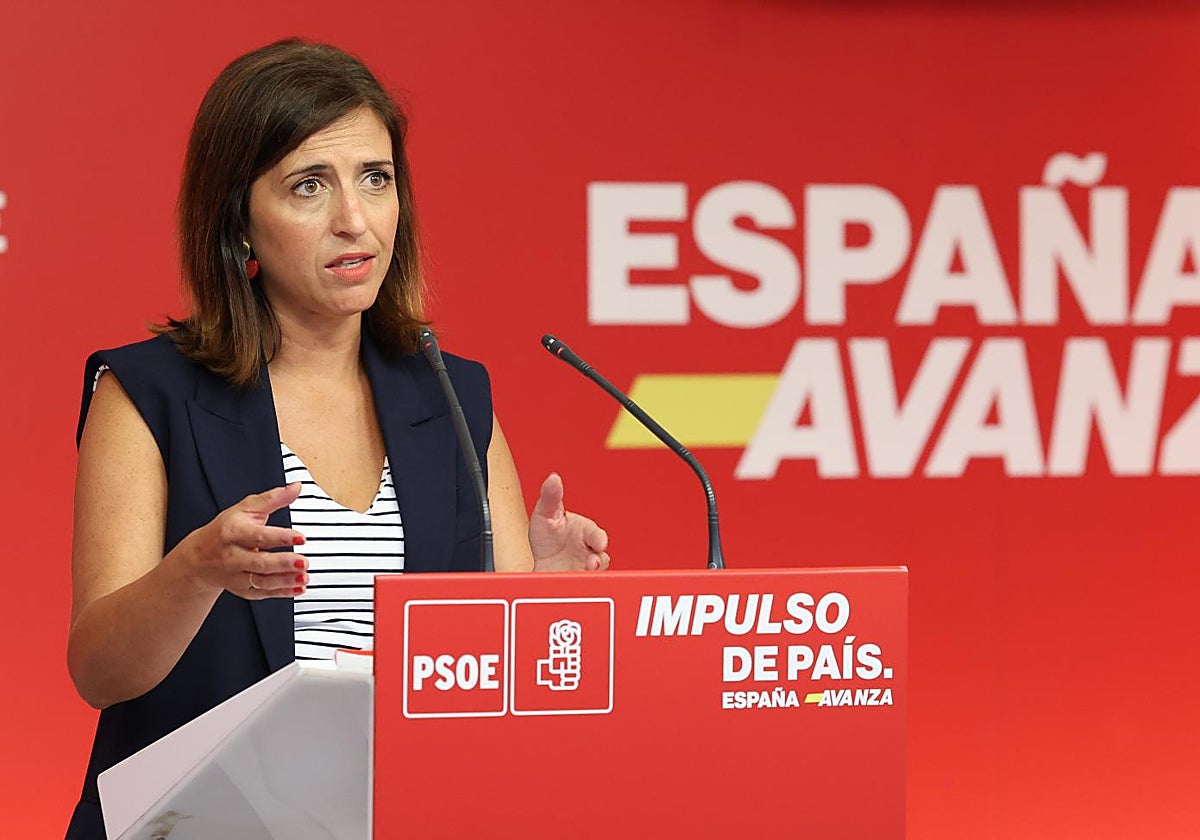La portavoz del Partido Socialista, Esther Peña