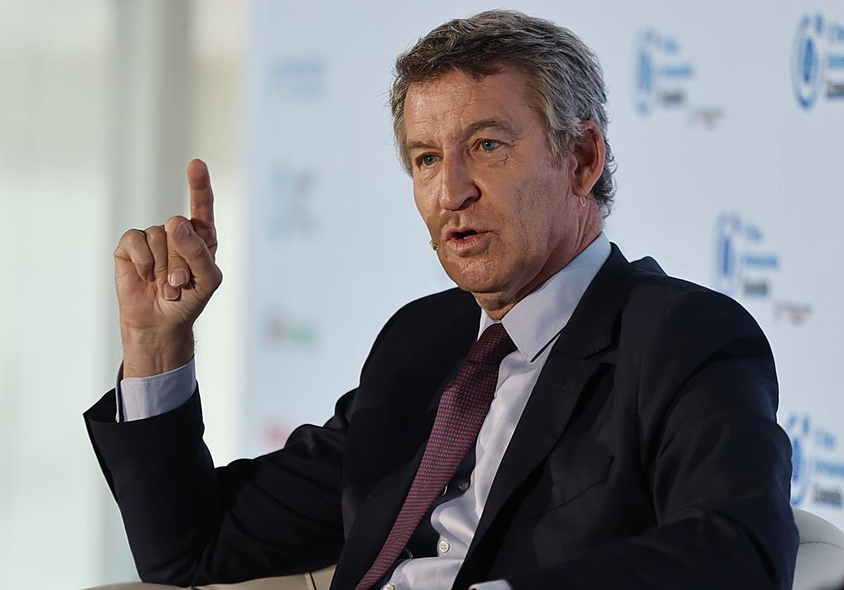 El líder del PP, Alberto Núñez Feijóo