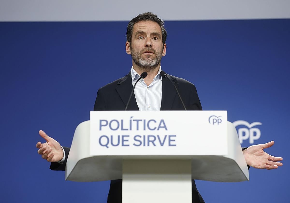 Borja Sémper, este lunes en Génova