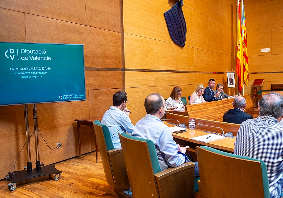 Imagen de la tercera sesión de la comisión de la dana