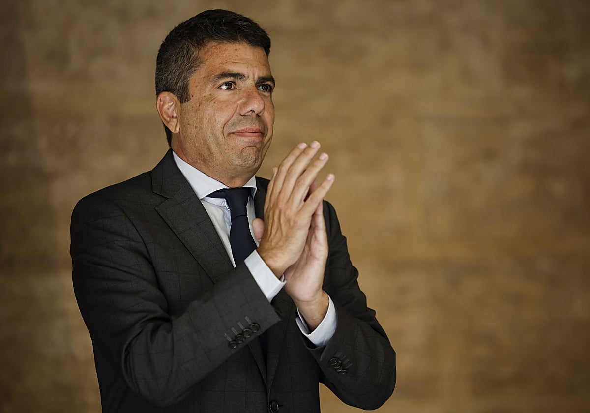 Imagen de archivo del presidente de la Generalitat Valenciana, Carlos Mazón