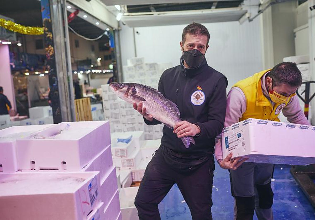 Uno de los puestos de Mercamadrid