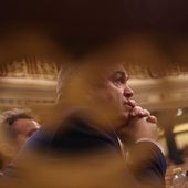 El secretario de Organización del PSOE, Santos Cerdán, en una sesión del Congreso la semana pasada