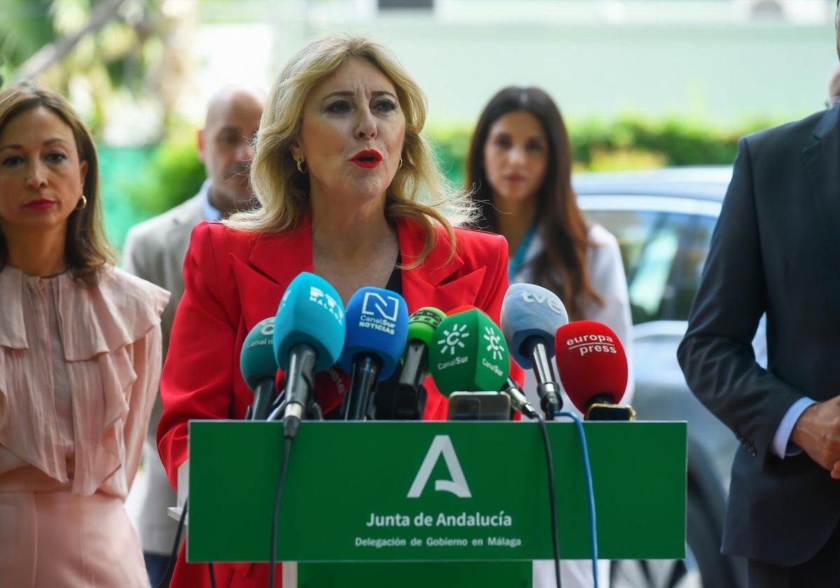 Carolina España en un acto reciente en Málaga