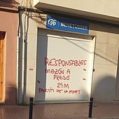 El PP condena las pintadas en sus sedes de Benetússer, Alfafar y Catarroja: «Es un ataque cobarde»
