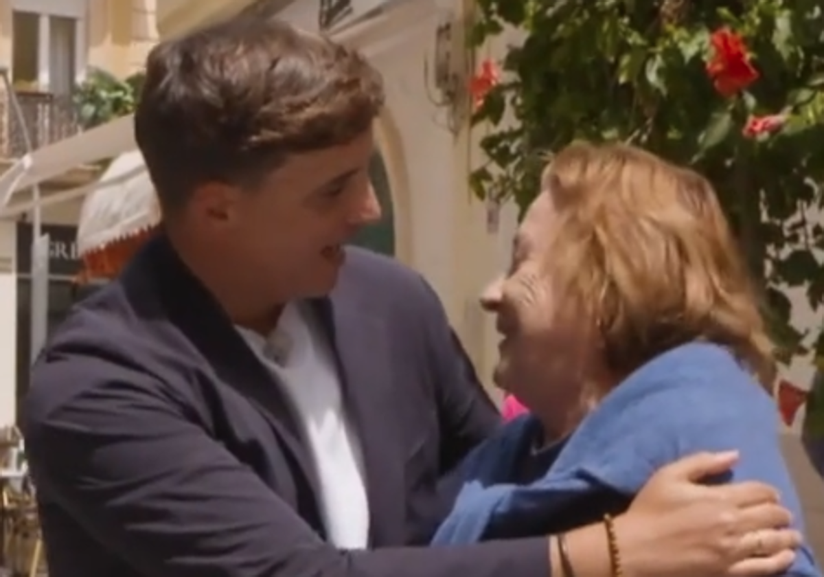 Xuso Jones con su tía en la grabación del programa