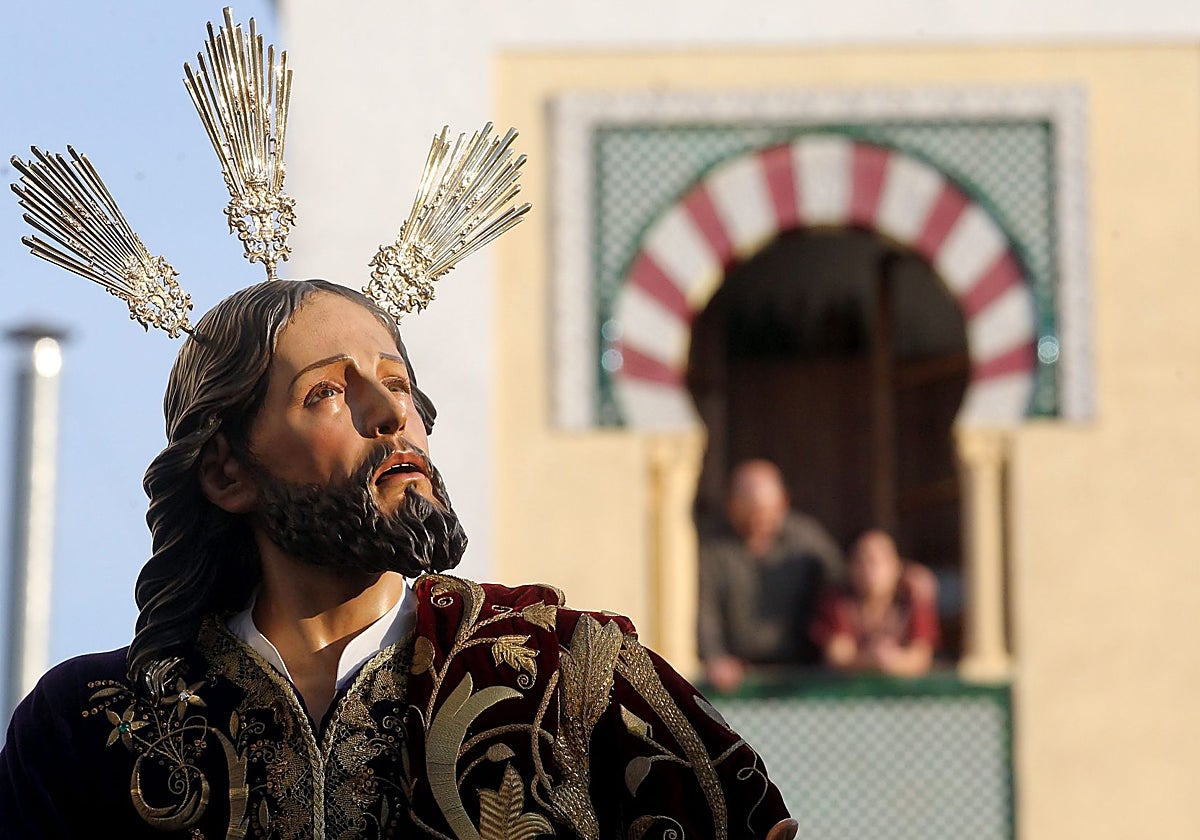 El Señor de la Oración en el Huerto, en el Vía Crucis de las cofradías de 2013