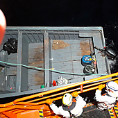 Rescatada una patera con 8 migrantes en aguas próximas a Lanzarote