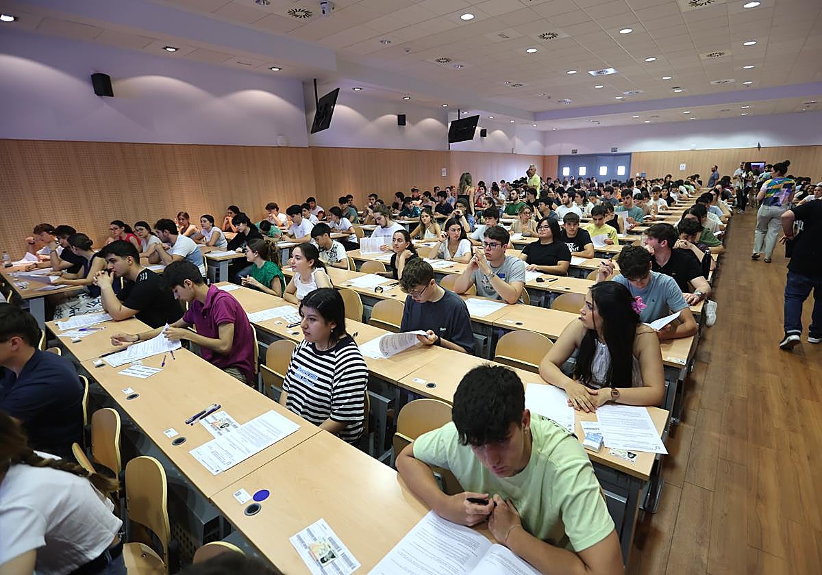 Pruebas de la Selectividad en Córdoba el pasado año