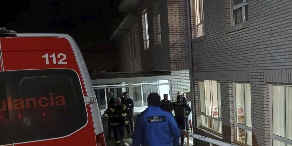 Cuatro heridos por un incendio en una residencia de mayores en Asturias