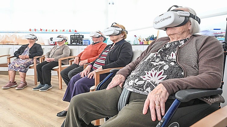 Atapuerca desde el interior de una residencia gracias a gafas 3D