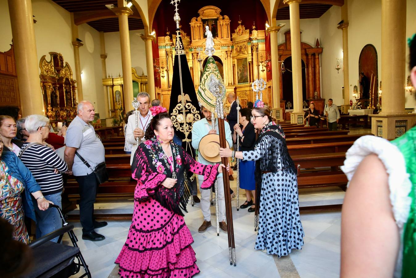 Primeros momentos de la peregrinación de la Hermandad del Rocío del Cerro del Águila