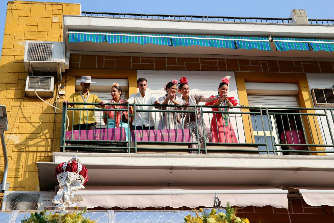 Primeros momentos de la peregrinación de la Hermandad del Rocío del Cerro del Águila