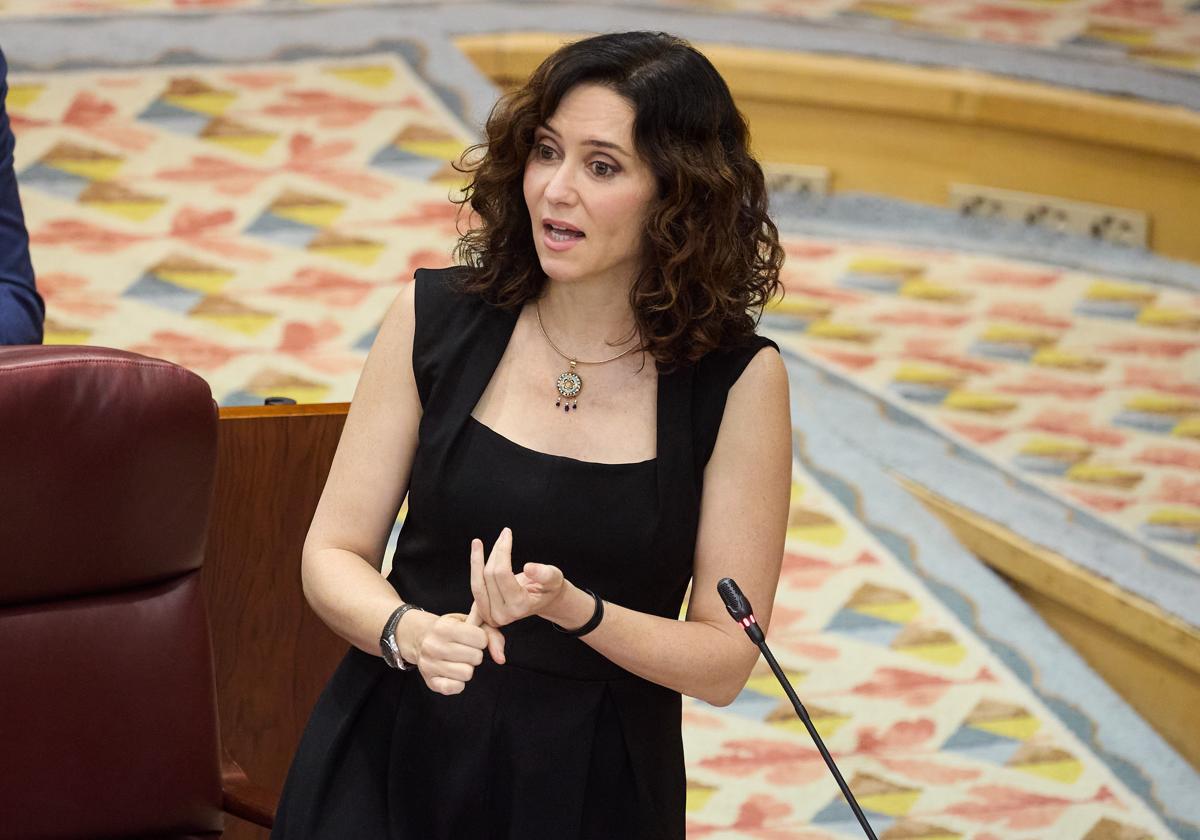 La presidenta de la Comunidad de Madrid, Isabel Díaz Ayuso.