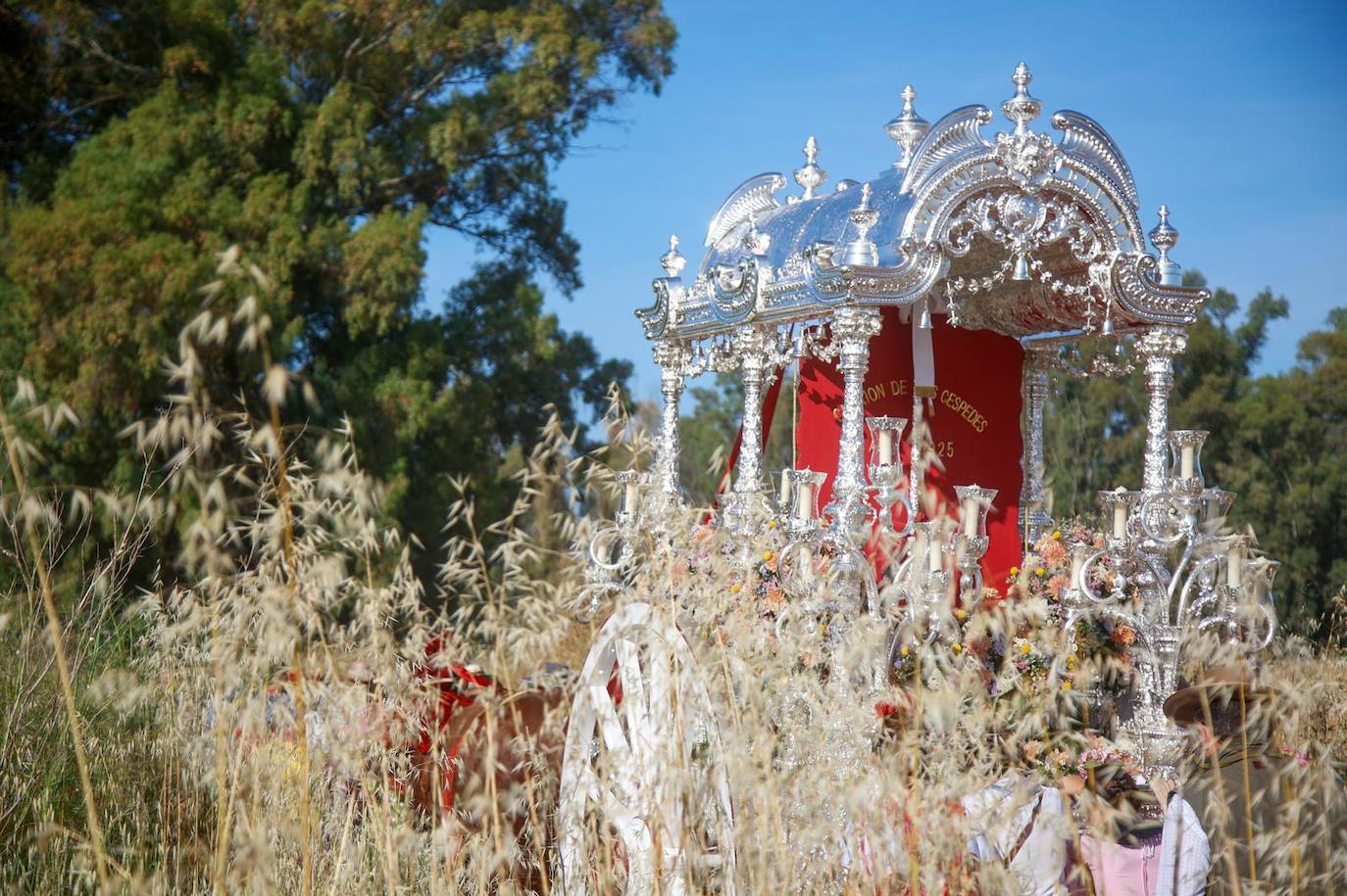 Salida de la hermandad de Carrión hacia la aldea del Rocío