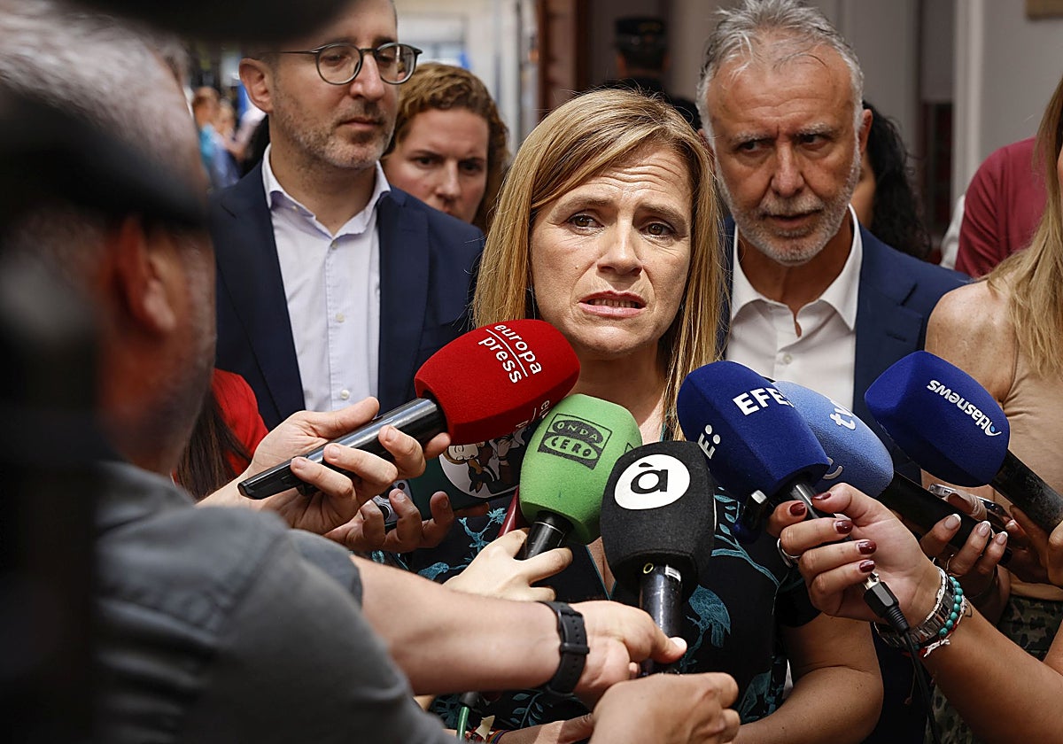 Imagen de la delegada del Gobierno, Pilar Bernabé, este miércoles en Catarroja