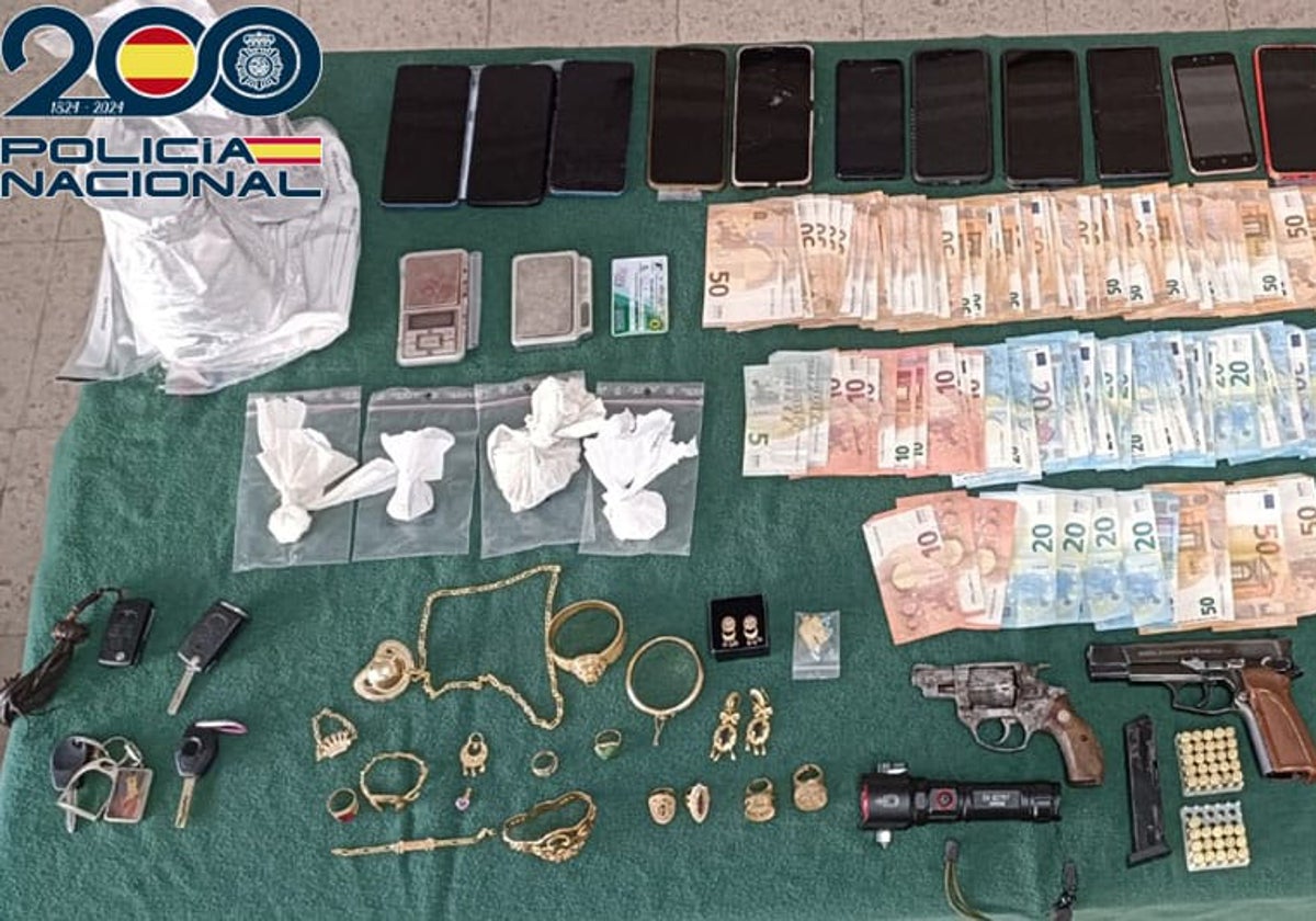 Imagen de lo incautado en la 'narco-vivienda'