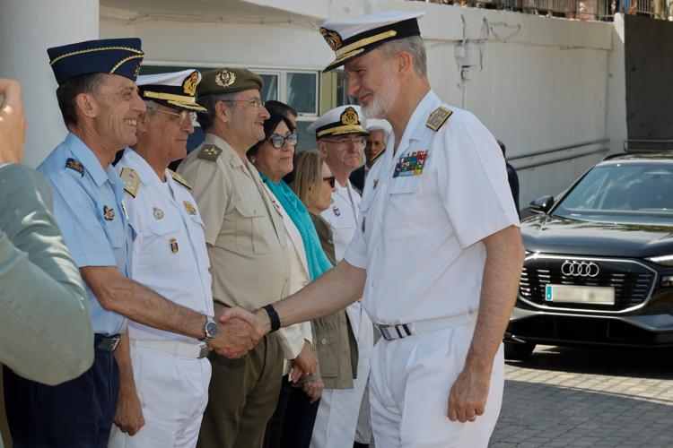 El Rey Felipe VI a su llegada a Las Palmas de Gran Canaria
