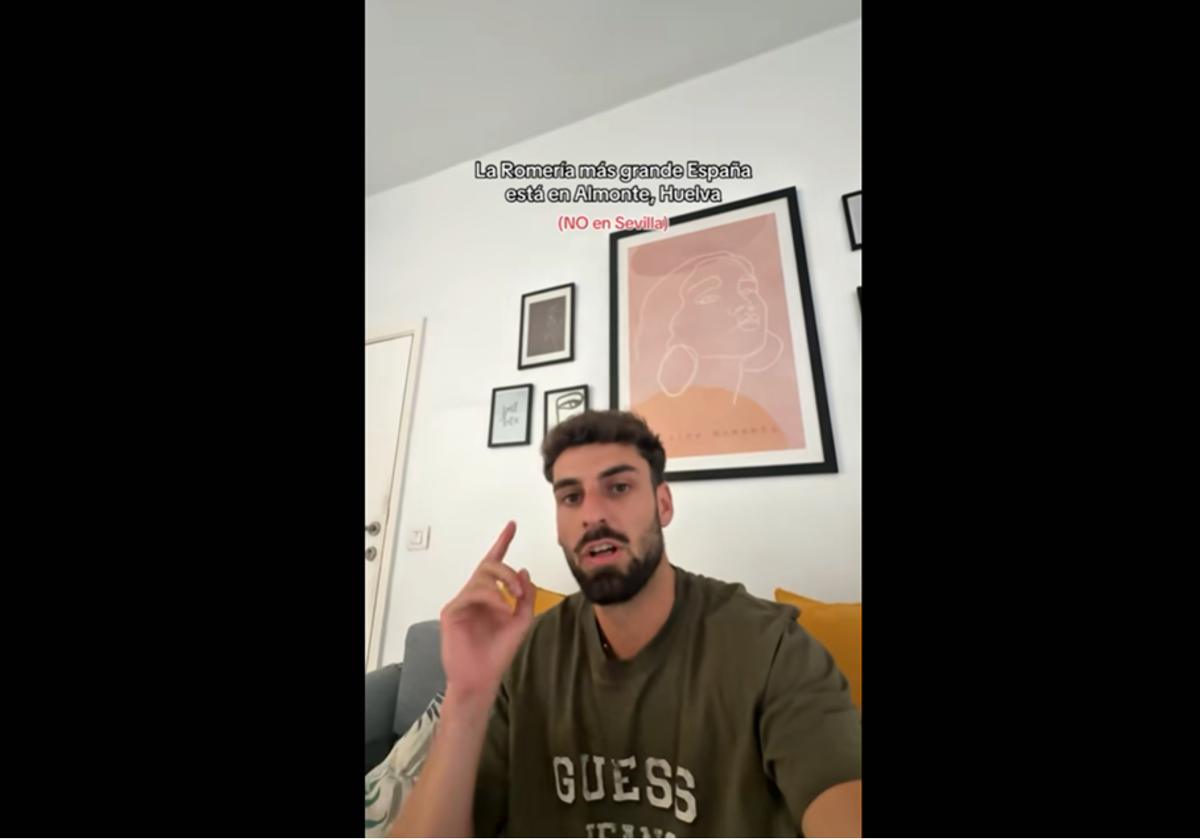 Un joven explota al ver cómo en un telediario situaban El Rocío en Sevilla
