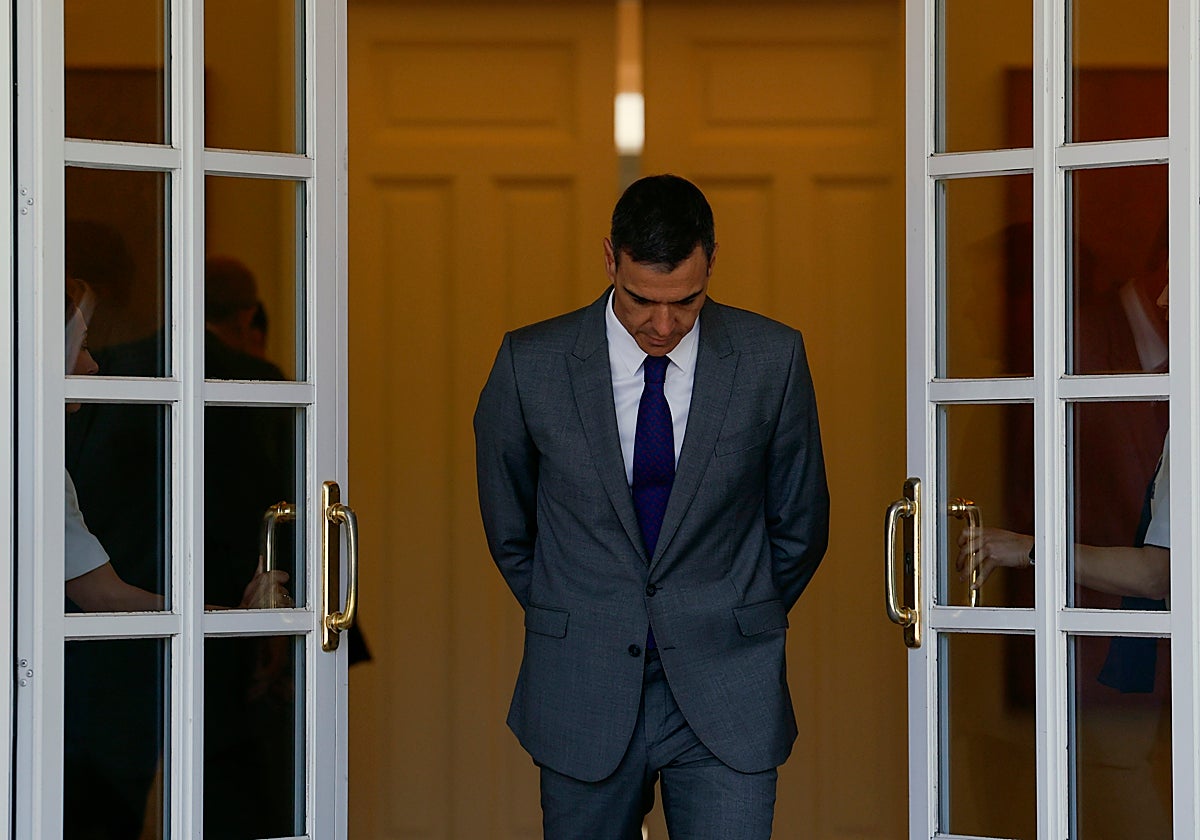 Pedro Sánchez en La Moncloa