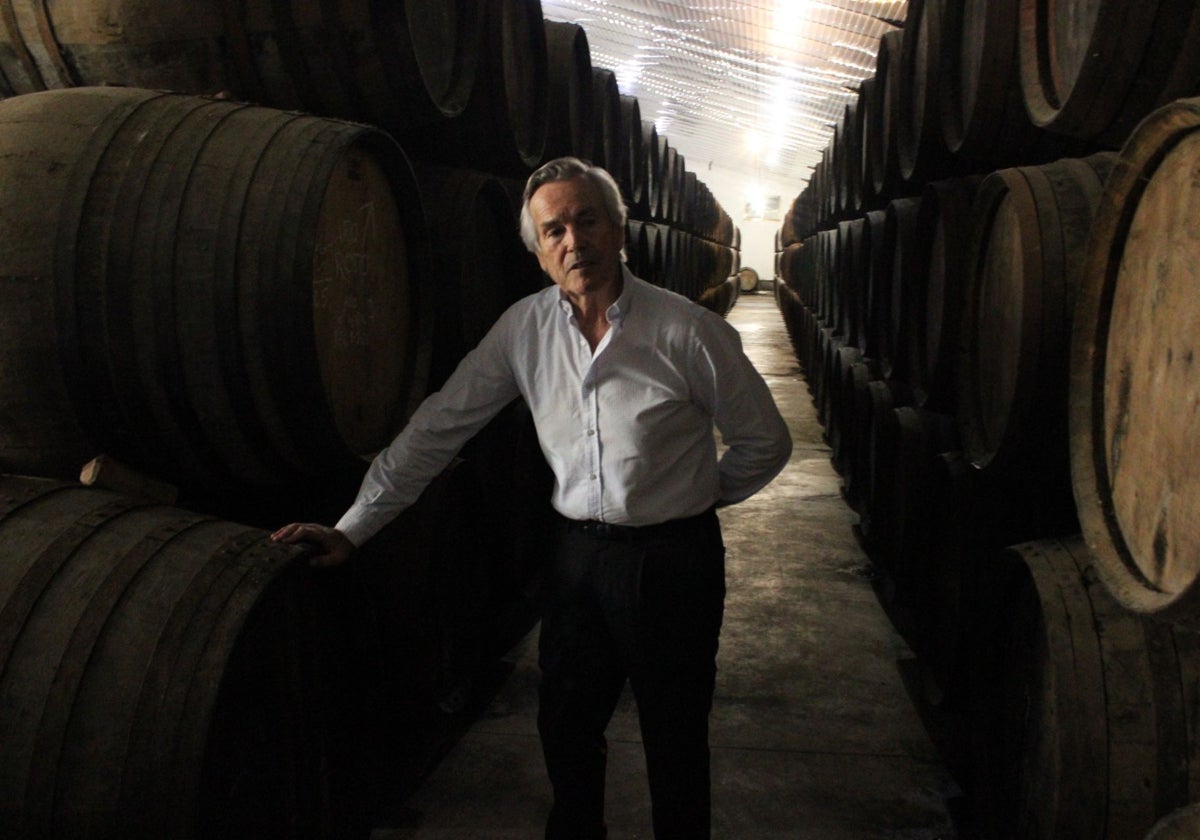 El empresario Eugenio Sánchez-Ramade en la bodega Gómez Nevado de Villaviciosa de Córdoba
