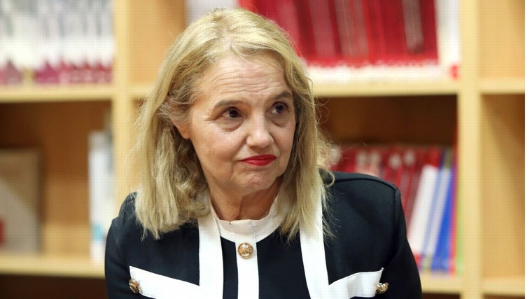 Pilar Astray, en un momento de la entrevista