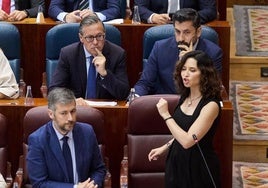 Isabel Díaz Ayuso, en el Pleno de la Asamblea de Madrid