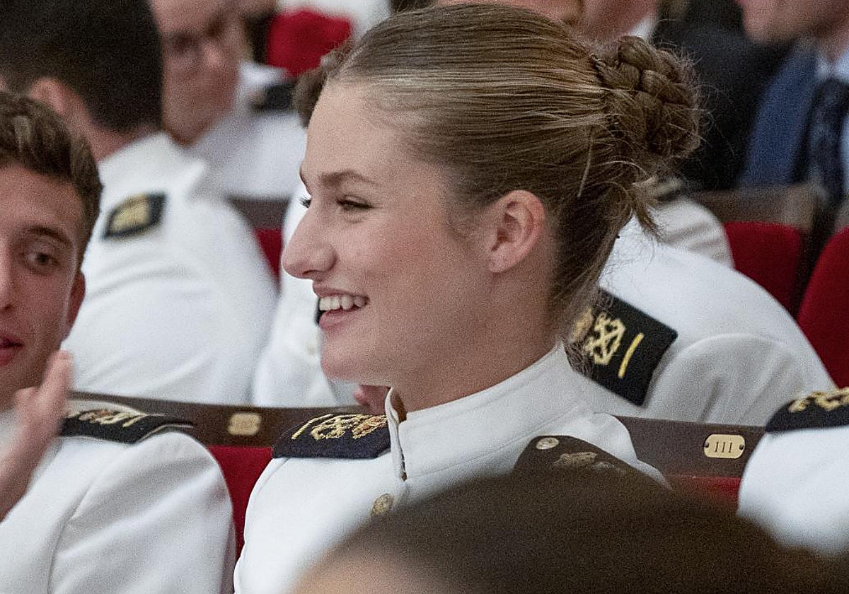 La princesa Leonor en el Teatro Real de Madrid, a 6 de junio