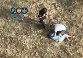Las imágenes aportadas por el dron permitieron el auxilio