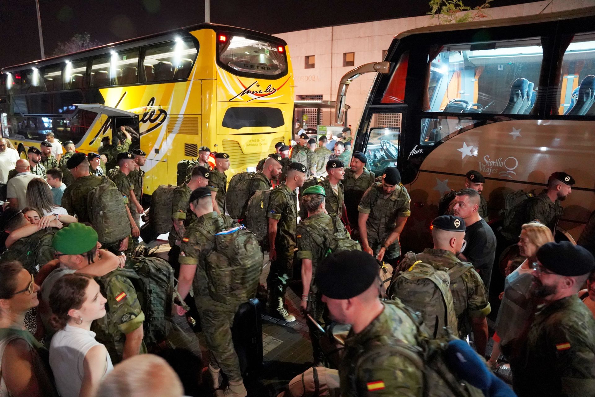 En imágenes, la sentida marcha del segundo contingente de la BRI X de Córdoba a Letonia
