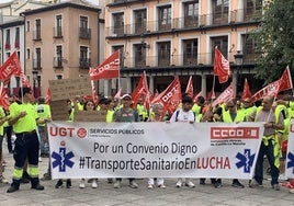 Los trabajadores del transporte sanitario harán paros parciales los días 16, 17 y 18 de junio