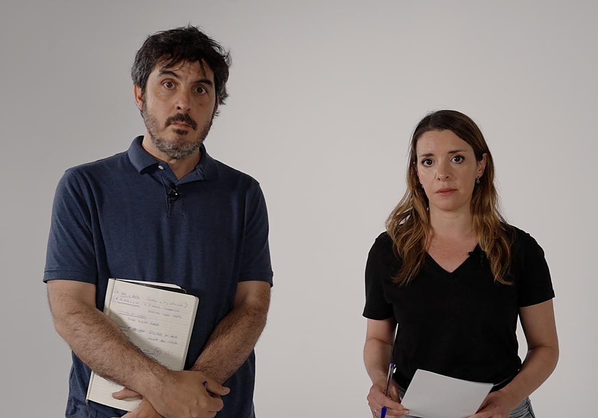 Los periodistas de ABC Javier Lillo y Carmen Lucas-Torres