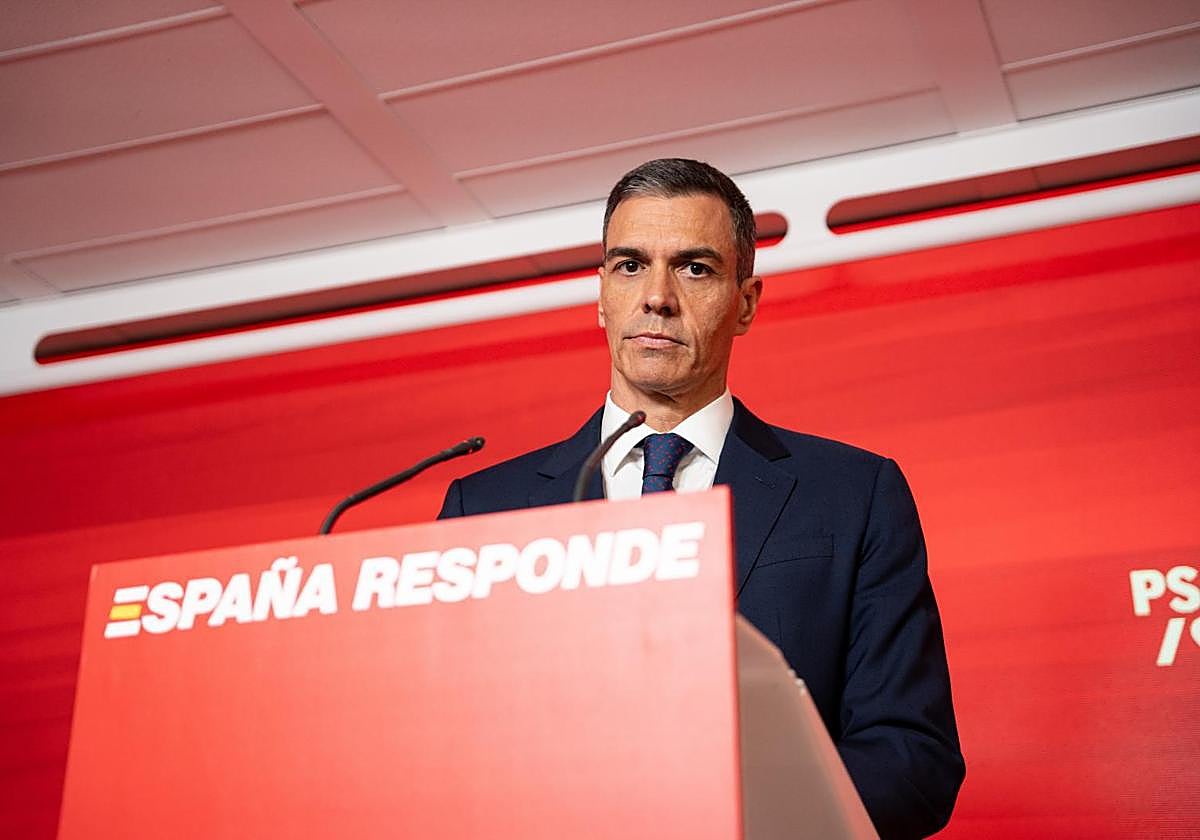 El presidente del Gobierno, Pedro Sánchez
