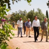 José María Bellido y Miguel Ángel Torrico, en el recorrido por el Patriarca