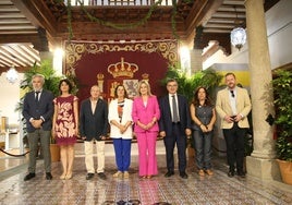 El patio de la Delegación en la plaza de San Vicente se suma al certamen de patios del Corpus