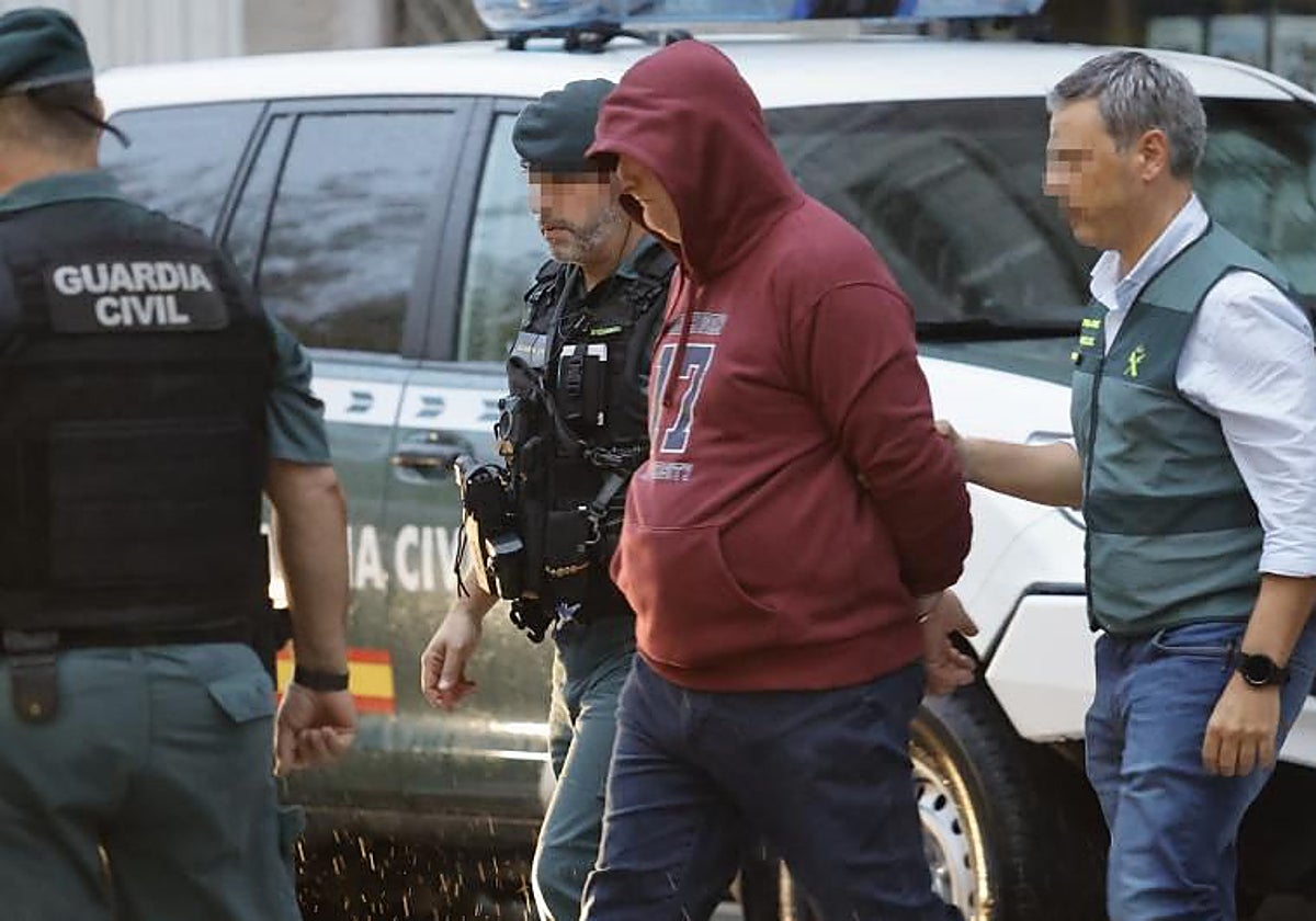 El asesino de Elisa, poco después de ser detenido