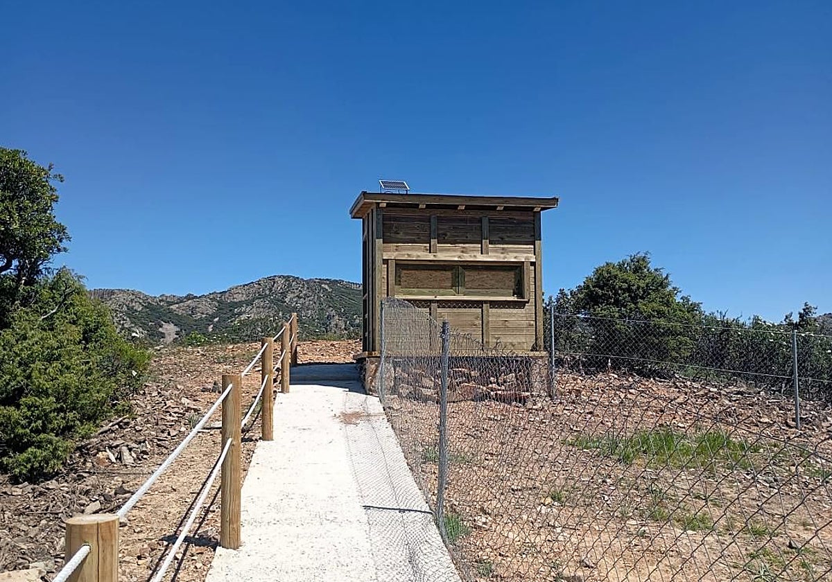 Uno de los observatorios que se han habilitado en el Valle de Alcudia