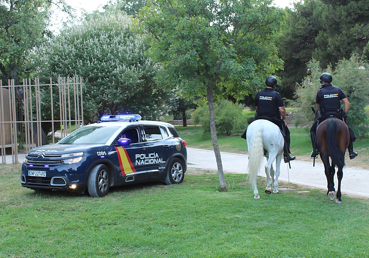 Imagen de archivo de agentes de la Policía Nacional en Valencia